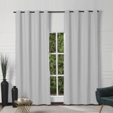 Imagem de Cortina Branca Porta De Vidro Blecaute PVC Liso 2,80x2,80 - Feffo Cort