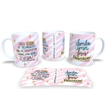 Imagem de Canecas de Porcelana Personalizada Páscoa Encanto e Doçura em Cada Gole