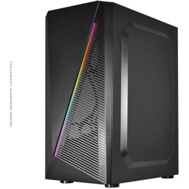 Imagem de Gabinete Gamer K-Mex CG-02W5 DEMON I, Fita ARGB, ATX, Vidro Temperado,