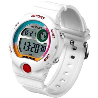 Imagem de Relógio Digital Feminino MixColor Casual Esportivo A Prova Dágua - San
