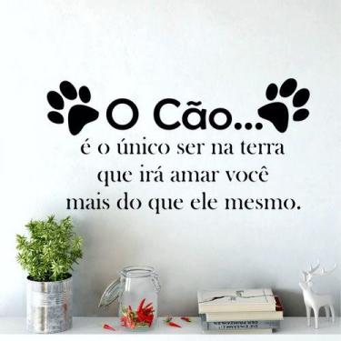 Imagem de Adesivo De Parede Decorativo Frase O Cão, Melhor Amigo - DEKAL DECOR
