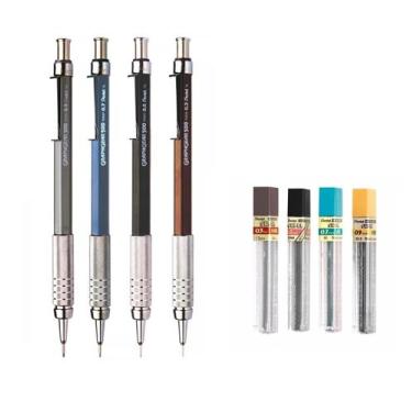Imagem de Lapiseiras Pentel Graphgear 500 03. 0.5 0.7 E 0.9 + Grafites