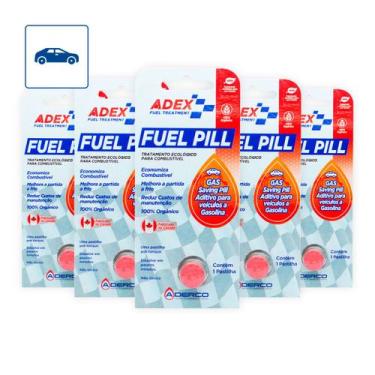 Imagem de Kit 5 Un Aditivo Para Combustível GASOLINA ADEX Pastilhas - ADERCO