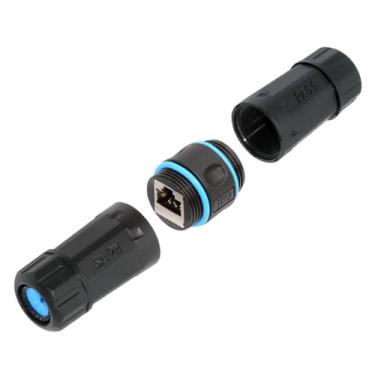 Imagem de NFHK Conector M20 Bloqueio IP68 Impermeável UTP STP RJ45 Fêmea para CAT6 Fêmea Rede Patch Adaptador Acoplador