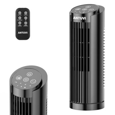 Imagem de Ventilador da Torre Mini 32cm/13'', Ventilador de Secretária, Controle Remoto, Velocidade Ajustável, Temporizador, Economia de Energia, Preto 220V