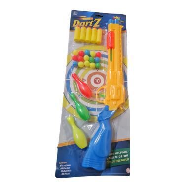 Imagem de Brinquedo Arminha Pistola lança bolas + dardos + pinos