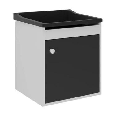Imagem de Tanque De Lavar Roupa Com Esfregadeira + Gabinete Suspenso Belli Móvei