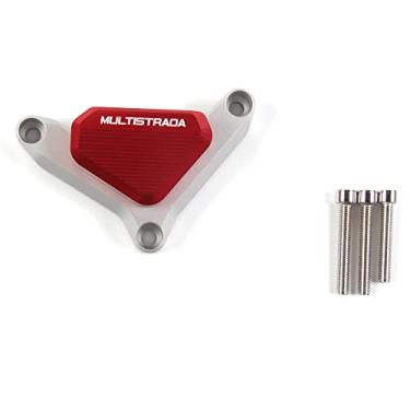 Imagem de Protetores deslizantes de motor sem corte para Ducati Monster 1200S 2012-2017, Monster 821 2014-2019, peças de acessórios de motocicleta vermelhas