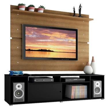 Imagem de Rack Cancun e Painel para Tv até 65" Preto Madesa