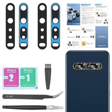 Imagem de Senpinkboo Pacote com 2 para LG V60 ThinQ V600 5G LM-V600 Substituição de vidro da lente traseira da câmera traseira com adesivo pré-instalado, inclui conjunto de ferramentas de reparo + manual de