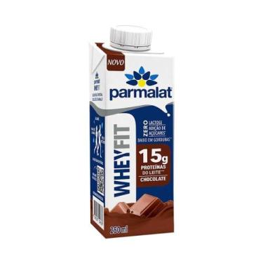Imagem de WheyFit Parmalat 15g De Proteína Zero Lactose 6 UN 250ml,  Chocolate