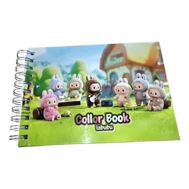 Imagem de Livro Para Colorir LABUBU Ant Estresse Criança 50 Paginas Capa Dura - 