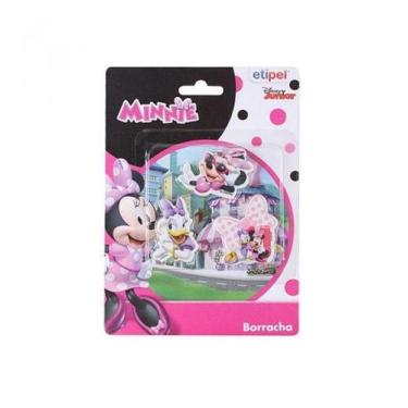 Imagem de Borracha Escolar Com 3 Peças Minnie Na Cartela - Etipel