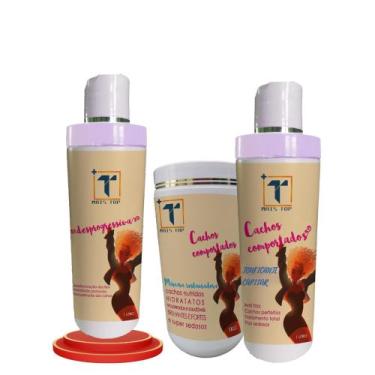 Imagem de Kit Transição Capilar  Desprogressiva 1L + Máscara 1kg e Tonificante 1