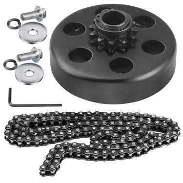 Imagem de Parts Club Go Kart Clutch 12 dentes 3/4" furo #35 corrente para predador 212 embreagem 6,5HP para Honda GC GX para Go Kart/Mini bicicleta (com 2 parafusos)