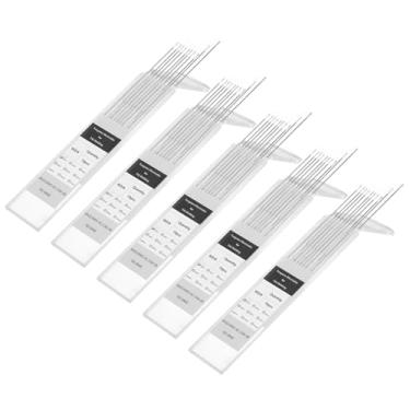 Imagem de HARFINGTON 50 peças de eletrodos de tungstênio para soldagem TIG 0,1 cm x 17,8 cm 0,7-0,9% tungstênio de zircônio para soldagem de aço inoxidável, soldagem de liga de magnésio de alumínio, branco WZ8
