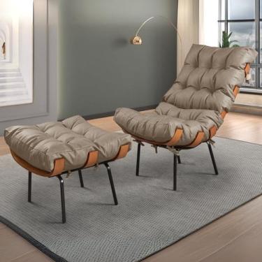 Imagem de Poltrona para Sala de Estar com Puff Costela - House Deccor