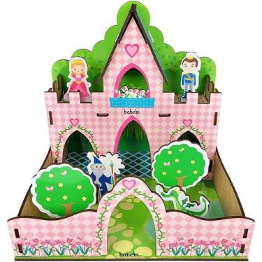 Imagem de Quebra Cabeça 3D Castelo Princesa e Seu Reino Babebi