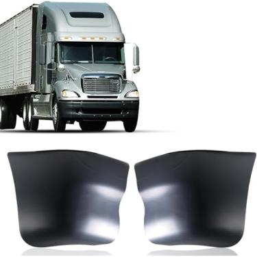 Imagem de Par de amortecedores laterais pretos para Freightliner Columbia 2002-2011 conjunto de capas de canto semicaminhões de substituição
