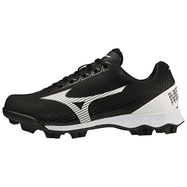 Imagem de Mizuno Tênis de beisebol juvenil masculino Wave Lightrevo, Preto/branco, 17