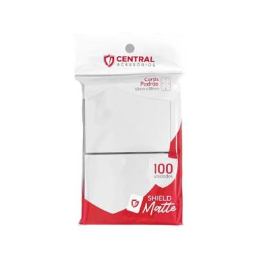 Imagem de Shield Matte Standard Cor Branco Fosco Sleeve com 100 Protetores de cartas cartinhas para TCG Magic, K-POP, Dorama e outrs Cardgames