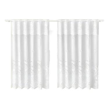 Imagem de Cortina Renda Cozinha Tulipa Branco 2,00larg x 1,50alt - Interlar