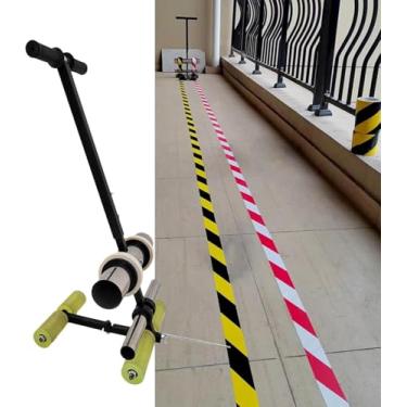 Imagem de Aplicador Manual De Fita De Piso, Dispensador De Fita Para Pintura/Marcação De Pista/Esportes/áreas De Armazenamento, Máquina De Fita De Rolo único Largura Máxima: 14 Cm, A