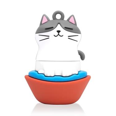 Imagem de leizhan Pen Drive USB 32GB USB-Pen-Drive Design Bonito Cartão de Memória Presente Adequado para Crianças Estudantes - Gato