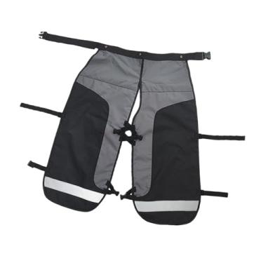 Imagem de Bothyi Calças de motosserra, cinto ajustável, calças de motosserra, presentes para carpinteiros, trabalhadores de madeira, 9+2 camadas, L