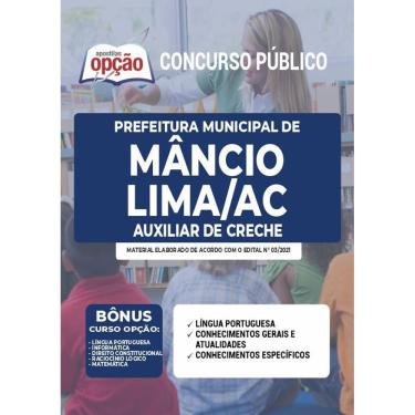 Imagem de Apostila Concurso Mâncio Lima Ac - Auxiliar De Creche