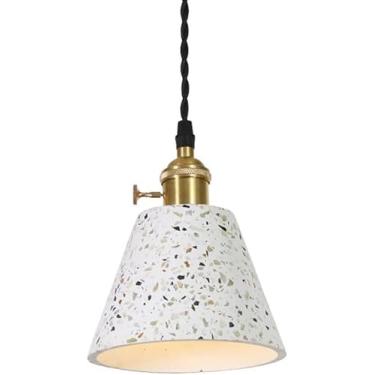 Imagem de Luz Pendente De Cimento Industrial Vintage Nórdico Lâmpada Pendurada Criativa De Fazenda Lustre De Abajur Branco Para Bar Quarto Sala De Jantar Cozinha Sala De Estar, c