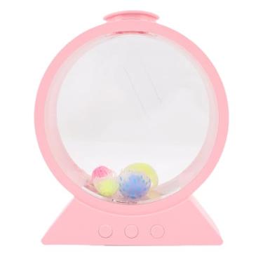 Imagem de Yunir Lâmpada de água -viva, LED Fantasy Geluky Fish Light, 7 Color Configuração das Decorações da Luminária de Mesa, água Redonda de água (Rosa)