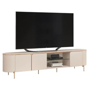 Imagem de Rack Bancada para Sala Ariana Off White - DJ Móveis