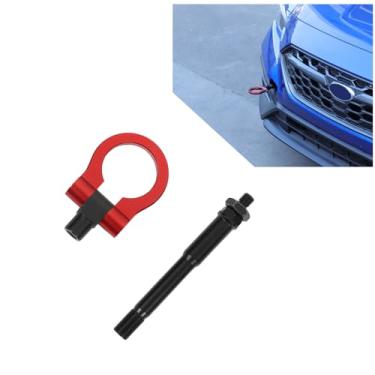 Imagem de Daeiclru Gancho de reboque para para-choque dianteiro de carro compatível com Subaru WRX 2022-2025, anel de reboque de para-choque dianteiro estilo corrida, anel de reboque de para-choque dianteiro