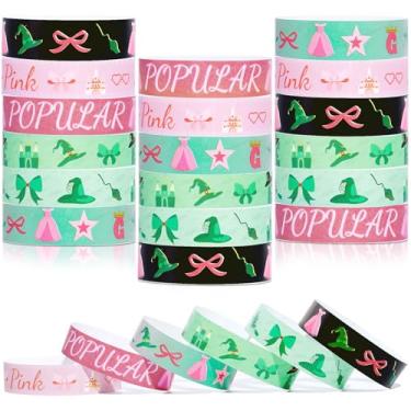 Imagem de 600 pulseiras de papel multicoloridas para crianças, pulseiras de papel para eventos, pulseiras adesivas para lembrancinhas de festa de Halloween (estilo fofo)