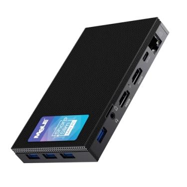 Imagem de MeLE Mini PC sem ventilador Quieter3Q 11ª geração N5105 16GB 512GB, micro computador WiFi 5 serviço de desktop pequeno com USB-C PD, Gigabit Ethernet, HDMI duplo 4K, alimentação automática, suporte