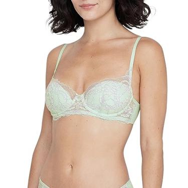 Imagem de Skarlett Blue Sutiã feminino Minx Balconette 322100, Orquídea azul-claro/rosa, 34DDD