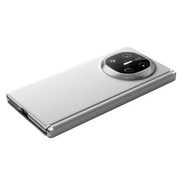 Imagem de HAOMRIYL Capa para Huawei Mate X6, capa traseira de telefone de couro magnético com dobradiça proteção anti-arranhões capa de luxo ultrafina, branca, Mate X6