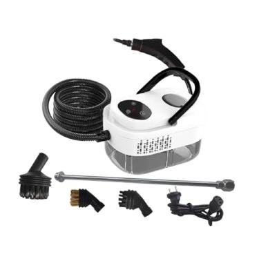 Imagem de Fenteer Limpador a vapor pressurizado de alta temperatura Máquina de limpeza a vapor com tanque de água para azulejos, carpetes, estofados, cozinhas e carros, Branco