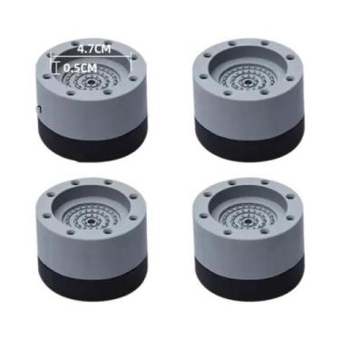 Imagem de Pés De Borracha Antivibração Para Máquina De Lavar 4 Peças Niveladores