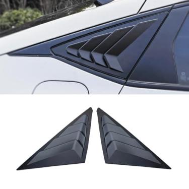 Imagem de Capa de persiana de janela traseira do carro compatível com Civic Hatchback 11ª geração kit de carroceria acessórios para carro (preto fosco)