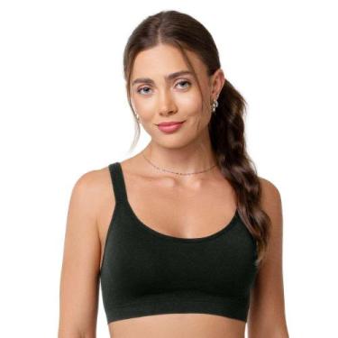 Imagem de Sutiã Comfort Duplo com Bojo sem Costura Preto Zee Rucci, 40