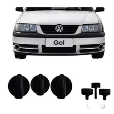 Imagem de Botão 3 Pçs Comando Ar Condicionado Gol Parati Saveiro G3 G4