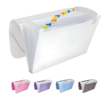 Imagem de Pasta Sanfonada 12 Divisórias Tamanho A4 Ofício 330x235mm(LILÁS)