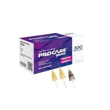 Imagem de Agulha Gengival C/100 Unds - Procare, Extra Curta 30G (Cód 288)
