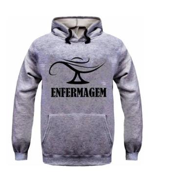 Imagem de Moletom Agasalho Casaco Blusa Faculdade Enfermagem Saude - lgamn, Cinz