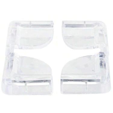 Imagem de Kit Protetor Quina Mesa Transparente Silicone Maci Absorve Segurança B