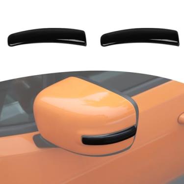 Imagem de JOSHELA Capa para luz espelhada externa Renegade para Jeep Renegade 2016-presente, acessórios externos pretos fumados, 2 peças