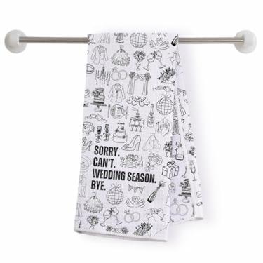 Imagem de Presente recém-casado lembrancinhas de festa de casamento toalha de chá de casamento planejador de casamento presente de equipe lembrança de coordenador de casamento (Casamento-KT)