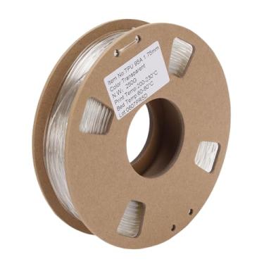 Imagem de VBESTLIFE TPU Filamento de 1,75 Mm Rolo Flexível, Filamento de Impressora 3D Macio 95A, 250g, Ajuste para a Maioria das Impressoras 3D FDM, Transparente